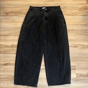 BDG Charcoal pleated jeans